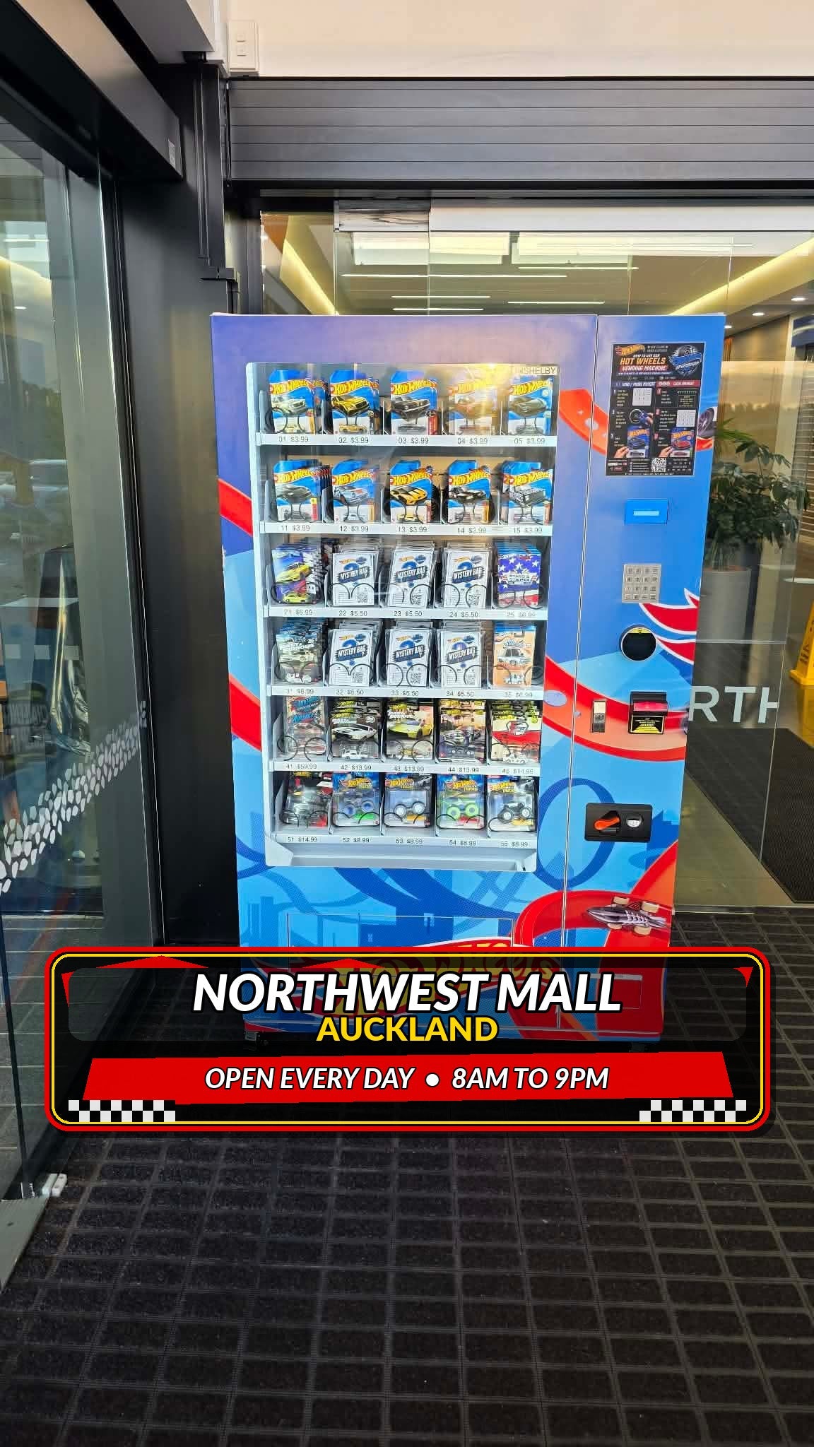 There's a Hot Wheels Vending Machine at NorthWest Mall — And It's Stacked